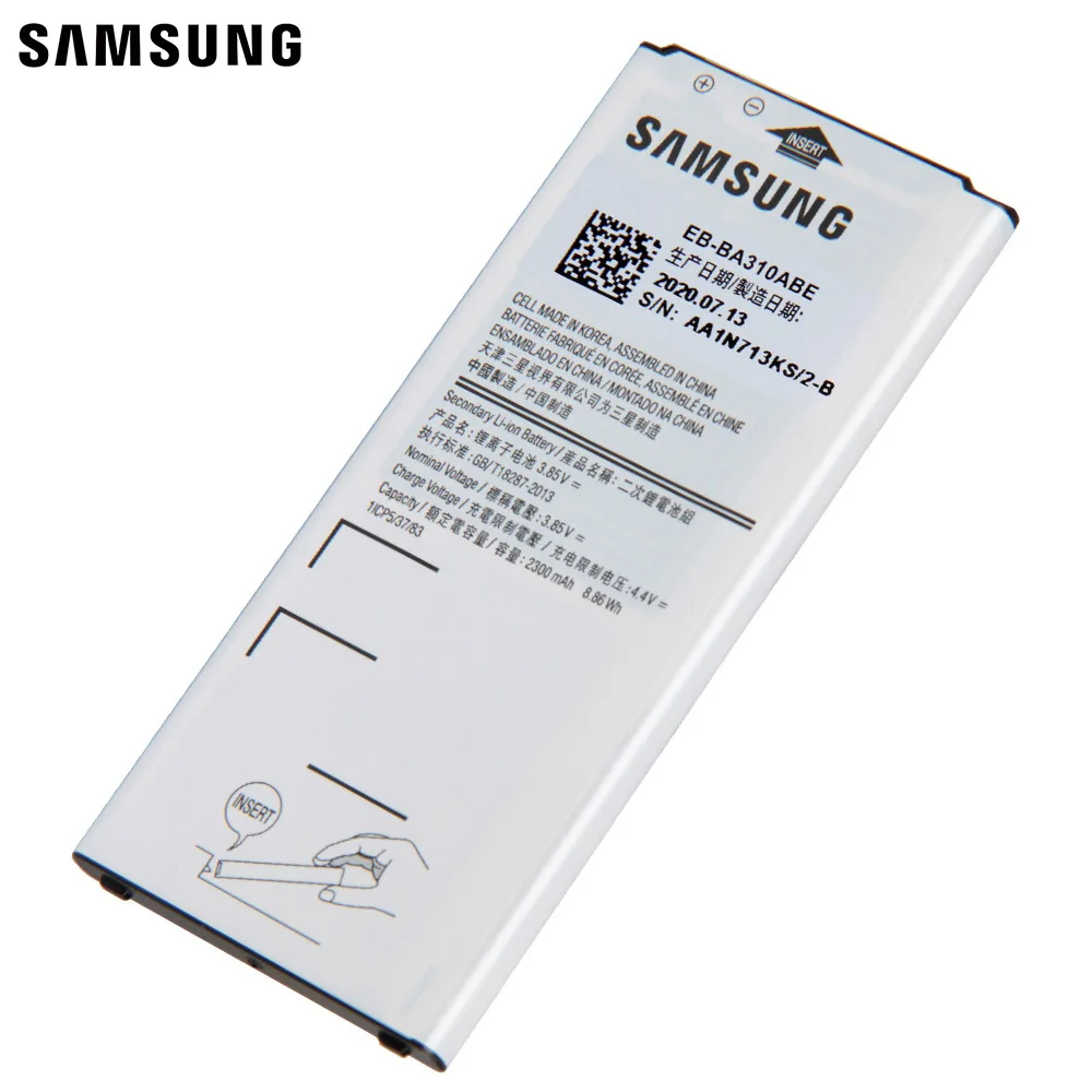 Оригинальная запасная аккумуляторная батарея для Samsung GALAXY A3 2016 Edition A5310A A310 |