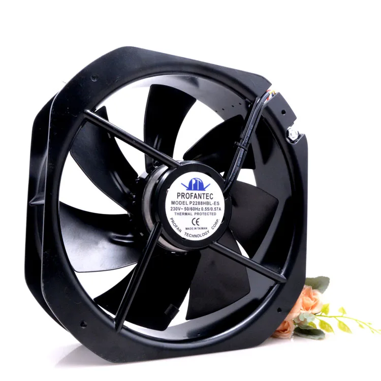 

Profantec 28080 230v 0.55A P2288HBL-ES Cabinet Ventilation Metal Cooling Fan