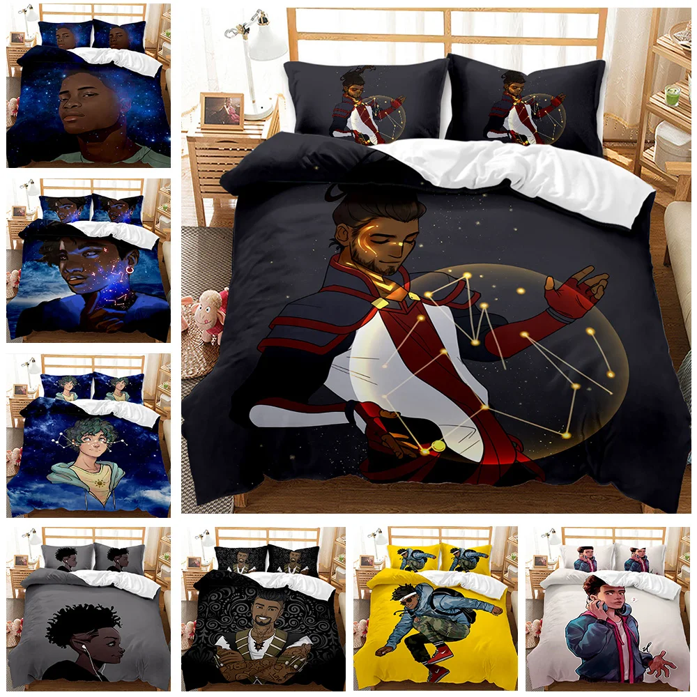 

Little Boy Bedding Sets 3D Cartoon Printing Duvet Cover Character Quilt Cover Queen King Size Comforter High Quality Bedspread