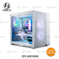 lian li o11 air mini case aluminum support atxm atxitx mainboardpc water cooling gamer gaming cabinet usb 3 03 1 black white