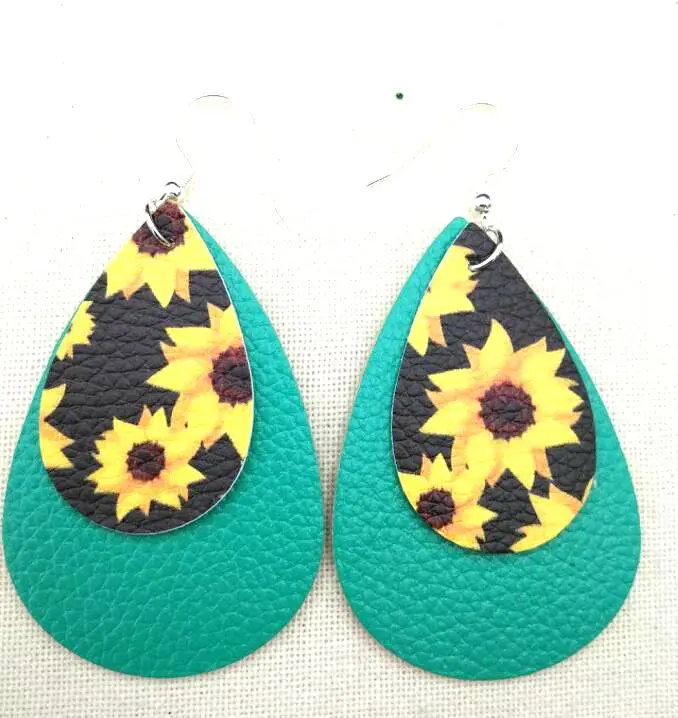 Новая кожаная капля длинные висячие серьги для женщин и девочек массивные