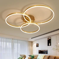 nordic creativity cross circle chandeliers for bedroom living room restaurant lighting golden coffee lustre ring hanging lights