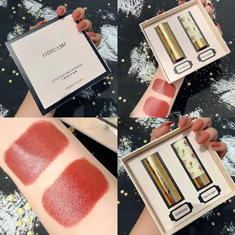 

Natural Liquid Matte Lipstick Red Velvet Pumpkin Color Lip Gloss Long-Lasting None Stick Lip Makeup Lip Tint Sexy Color Cosmetic