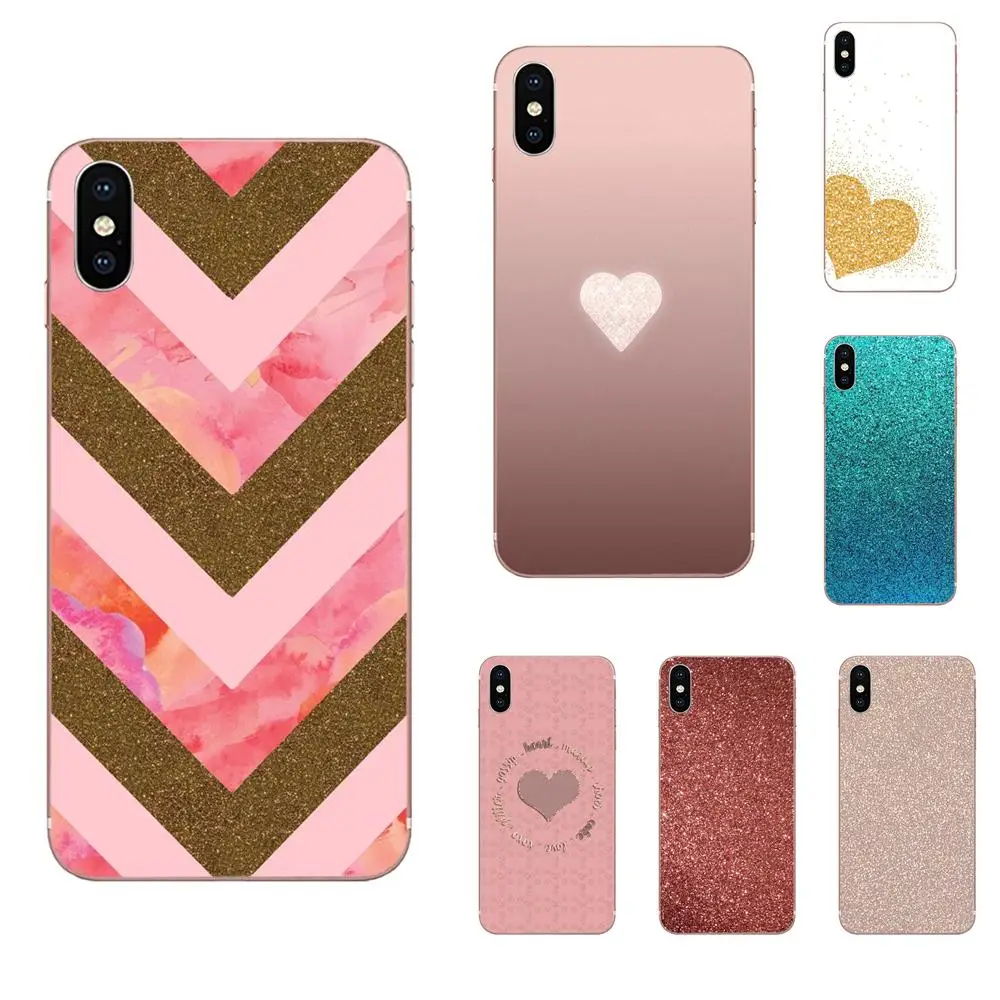 Розовое золото Блеск Блестки мягкий чехол для Xiao mi 3 4 4C 4i 5 5s 5X6 6X8 SE Pro Lite A1 Max x 2 Note
