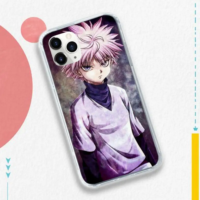 

Anime Cool boy Killua Phone Case for iPhone 11 12 pro XS MAX 8 7 6 6S Plus X 5S SE 2020 XR