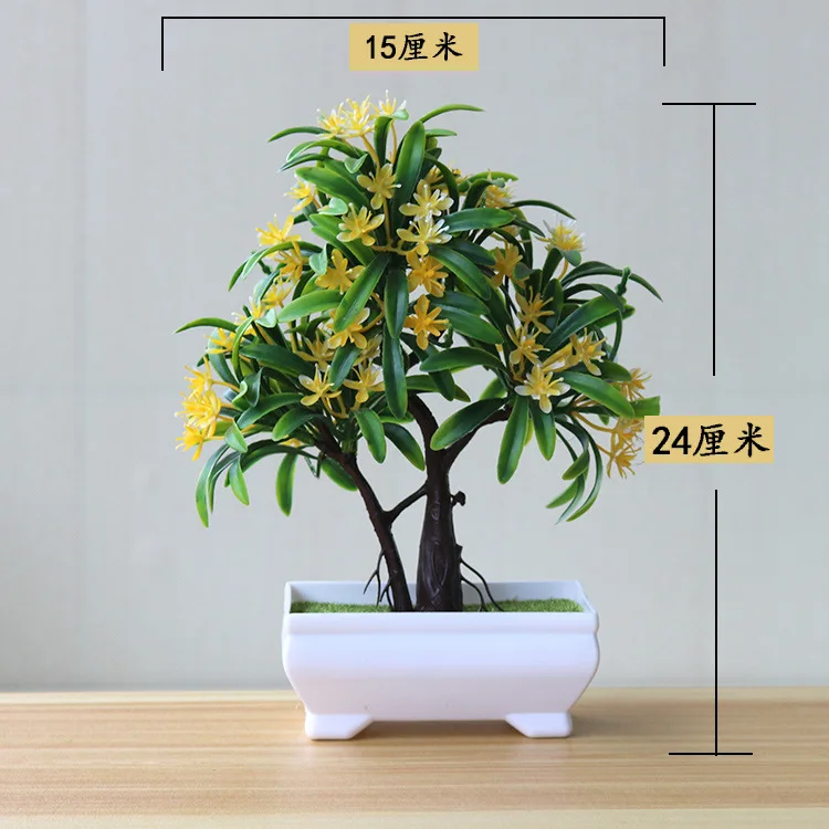 Искусственное дерево растение в горшке трава шар бонсай украшение дома цветок