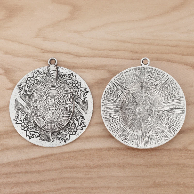 Круглые Подвески для ожерелья в виде черепахи 5 шт.|Подвески| |