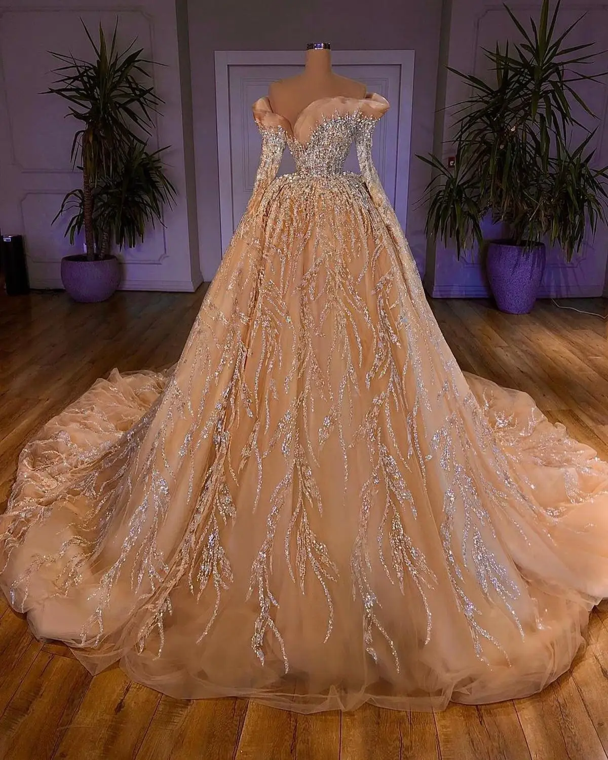 

Custom made wedding dress