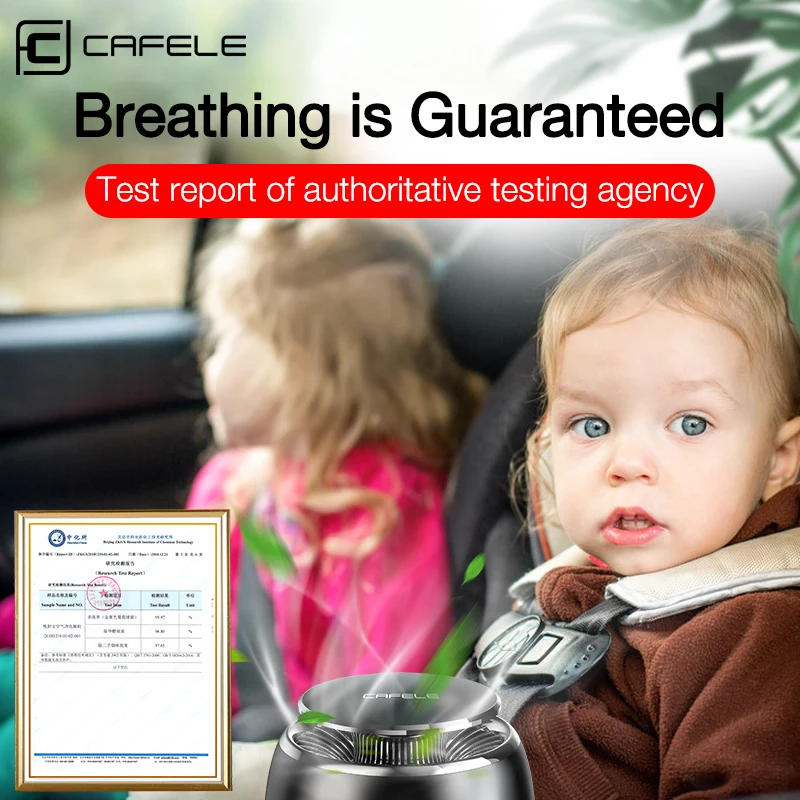 Cafele Car Air Freshener Aromatherapy Purifier Diffuser Essential Wireless Perfume Metal Auto Fragrance |