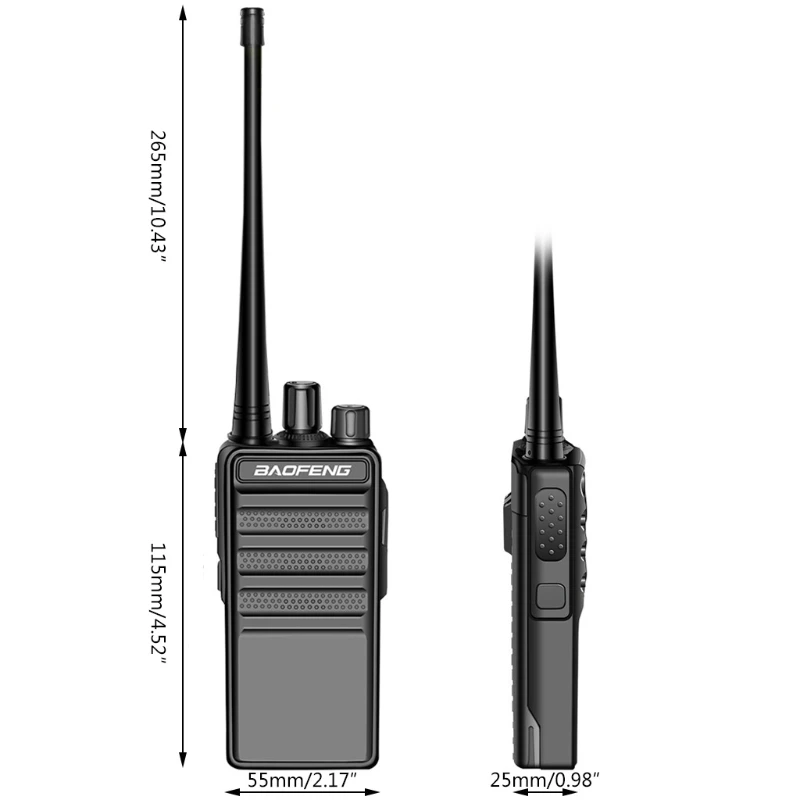 

2020 High Power Upgrade Bao feng BF-858 Waterproof Walkie Talkie Two Way Radio