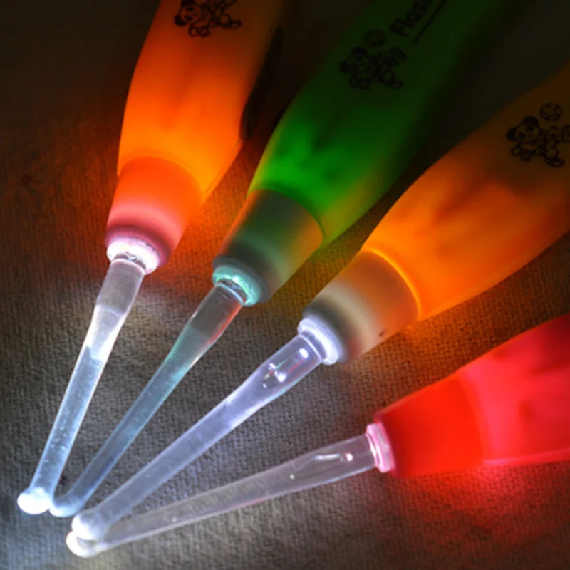 Luminous Baby Care Ear Syringe Tweezers Safe Cleaning Tool Household Safety Picking Tools Infant Daily | Мать и ребенок