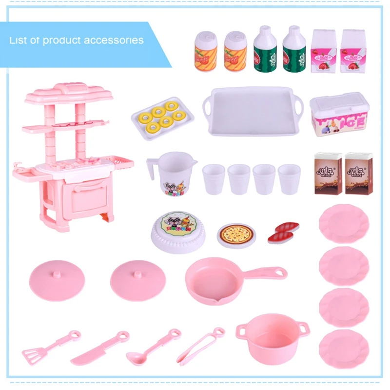 

Kids Kitchen Play Set Simulation Pretend Kitchen Baker Cooking Toys Chef Role Play Toys for Girls and Boys Gifts