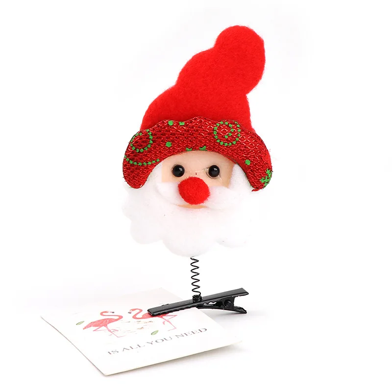 1 шт. новый милый рога оленя для волос Зажимы Рождество Новый год красный обруч с