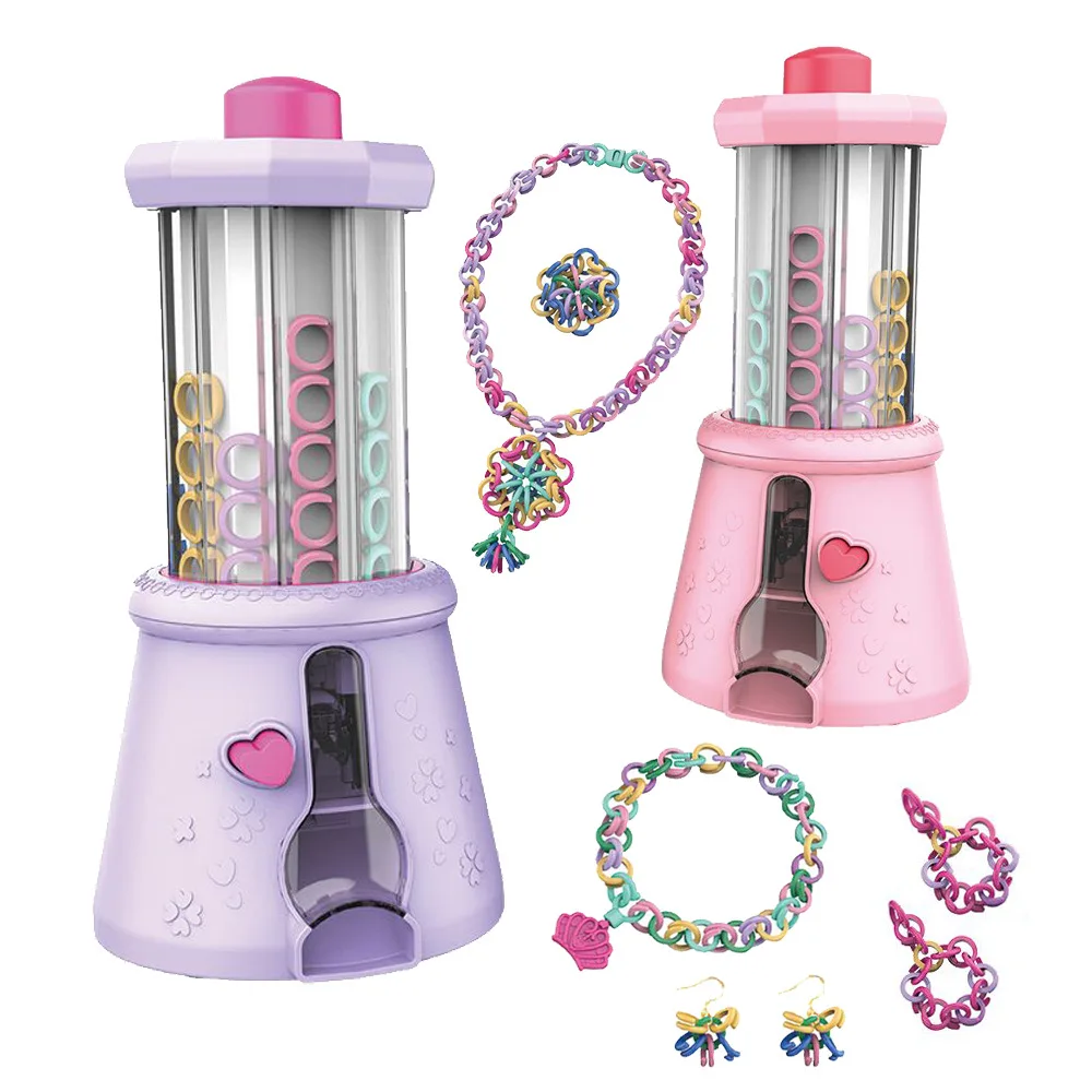 Дети DIY тканая игрушка браслет различные бусы тканые цепи кольцо машина для