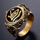 Винтажное металлическое кольцо амулет в стиле панк древней египетской мифологии Глаз Гора мужское Рок Байкер ювелирные изделия подарок
