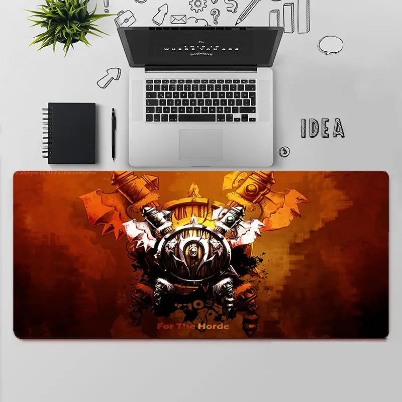 

FHNBLJ Top Quality World of Warcraft horde laptop Gaming mouse pad Free Shipping Large Mouse Pad Keyboards Mat