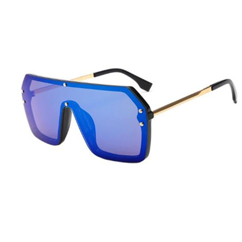 2020 Модные солнцезащитные очки большого размера с заклепками для путешествий