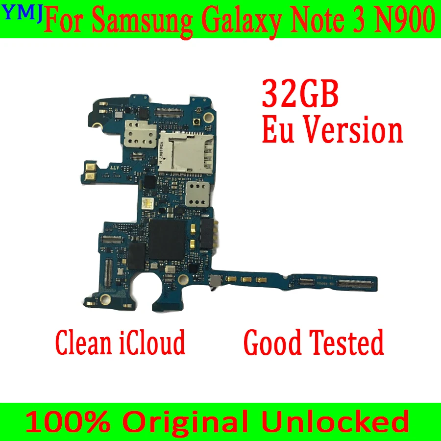 Материнская плата для Samsung Galaxy Note 3 N900 оригинальная разблокированная материнская