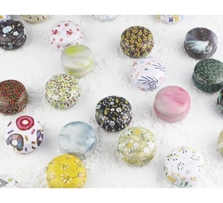 Розовый чайный горшок жестяная коробка маленький свежий домашний сад