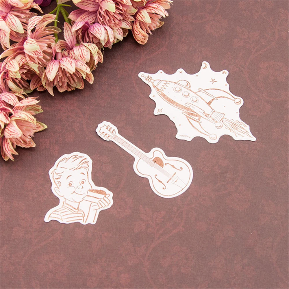 Мальчик ракеты металла резки штампы и ясно марки Набор Новый 2020 Рождество