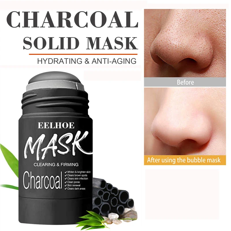 

Bamboo Charcoal Cleansing Mask Vitamin C Moisturizing Brightening Oil Control Anti Acne Blackhead Remove Fine Pores Mask