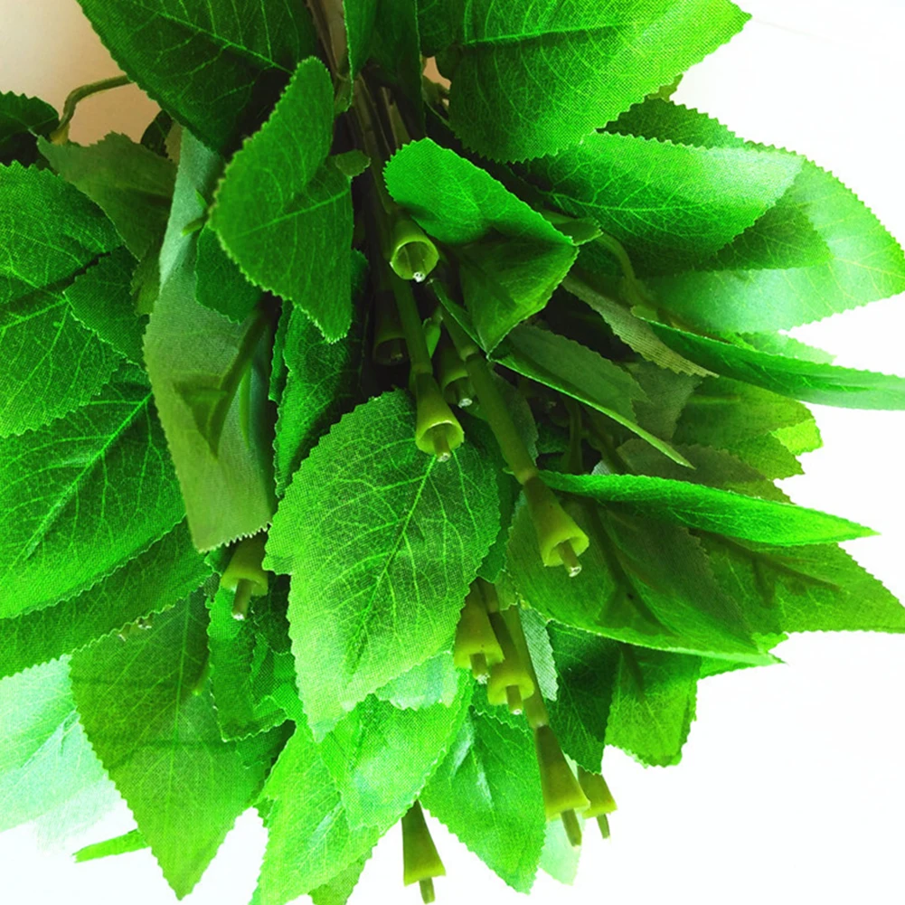 

50Pcs Roses Flower Stems Green Leaf Flower Pole Bouquet Wedding DIY Decoration Bouquet Flower Stem Artificial Flowers Bouquet