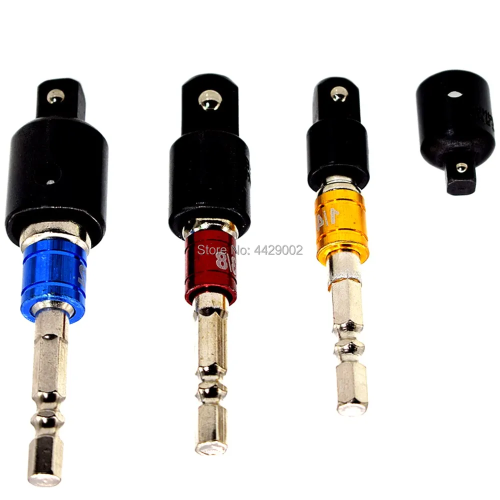 

7pcs Impact Adaptor Socket Converter Reducer Drill Driver Bit Socket Adapter Hex Shank Extension Bar Socket Adapter Quick Change