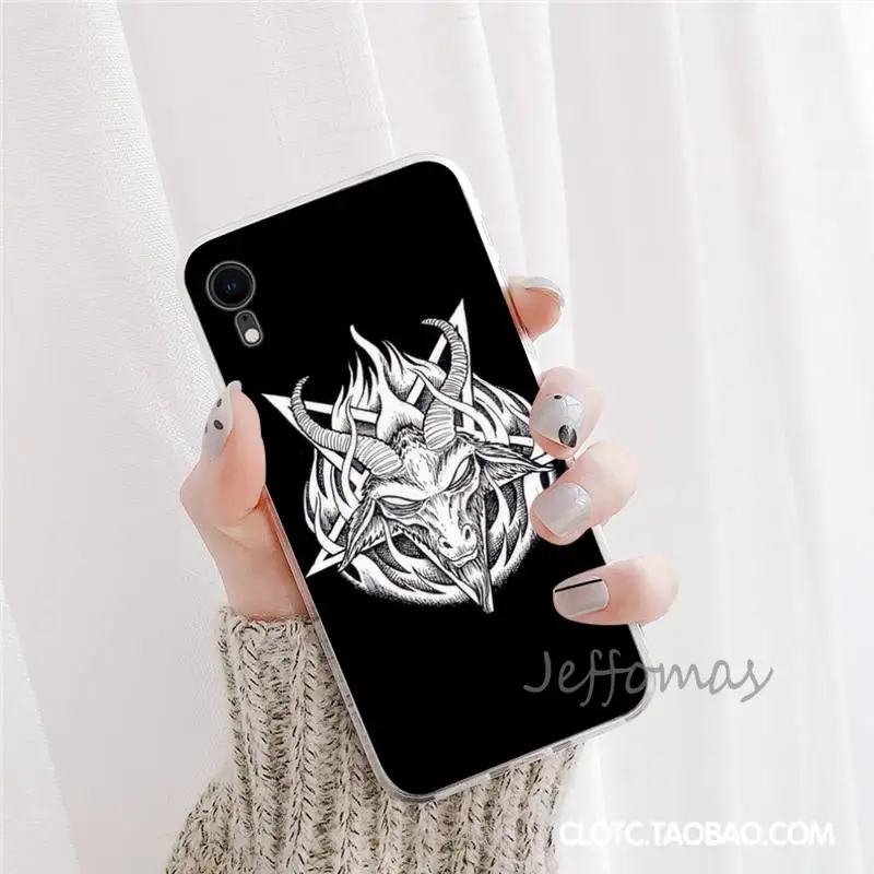 

Goat Head Satan Phone Case For iphone 12 5 5s 5c se 6 6s 7 8 plus x xs xr 11 pro max mini