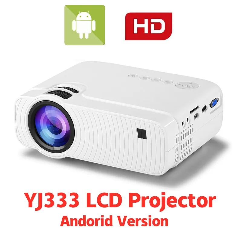 

Портативный проектор YJ333 с ЖК-дисплеем, Full HD 720P, Wi-Fi, Bluetooth