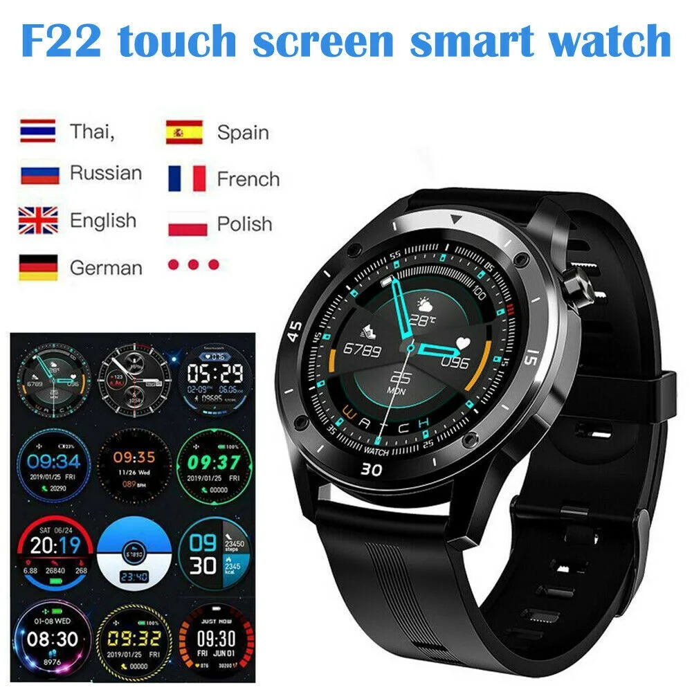

Bluetooth Fitness Tracker Smart Watch Heart Rate Blood Pressure Touch IOS HUAWEI