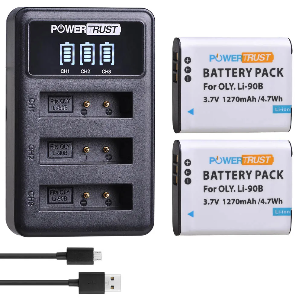 2battery and charger 4x LI-90B LI ion аккумулятор 90B LI-92B Li90B Батарея и зарядка для Olympus жесткая TG-6 TG-5 TG-Tracker SH-1 молодых мам SH-2 SP-100 IHS жесткая TG-1 TG-2 - Цвет: 2battery and charger