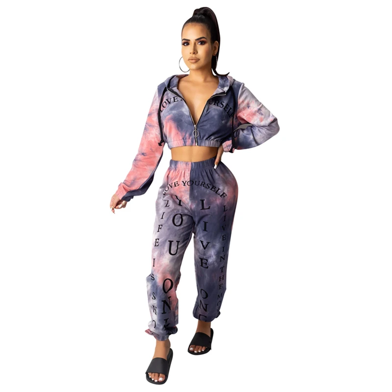 Осенний комплект из 2 предметов толстовка с капюшоном топ и штаны спортивный