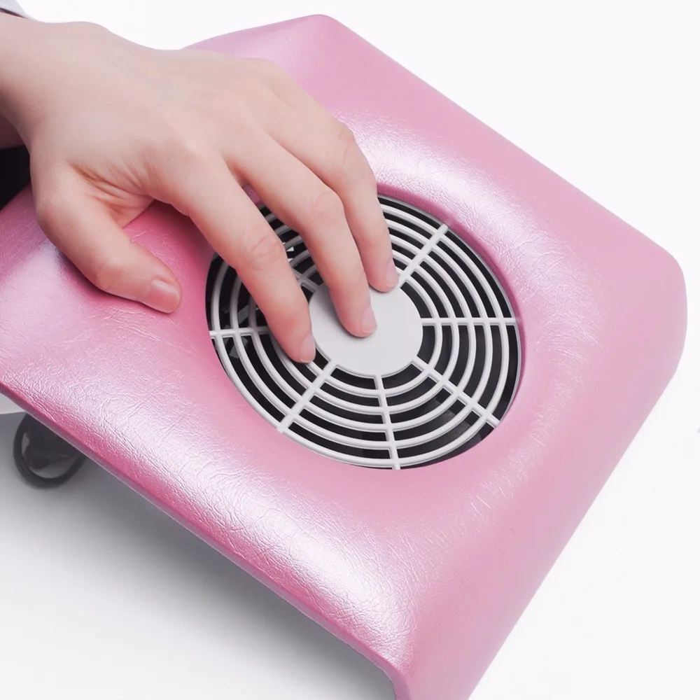 Nail Art Manicure Nail Dust Collector 30W Powerful Vacuum Cleaner Machine for Manicure Dust Collecting Nail Art Equipment - Цвет: Pink