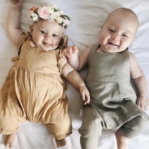 

Summer Cute Newborn Baby Girls Clothes Sling Cotton Sleeveless Jumpsuit Rompers One-pieces
