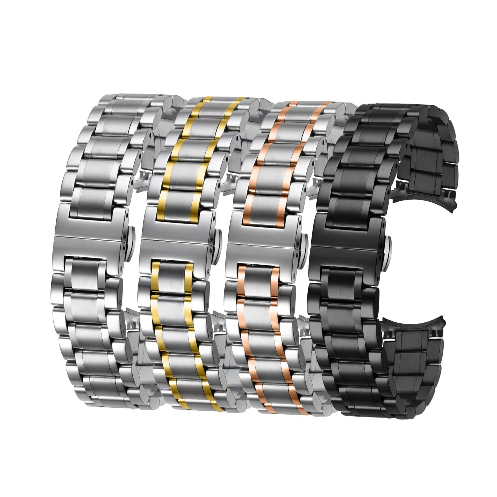 OTMENG Stainless Steel Watch band 18mm 20mm 22mm 24mm Bracelet Women/Men's Wrist Strap Suitable for Various Brand Watchband
