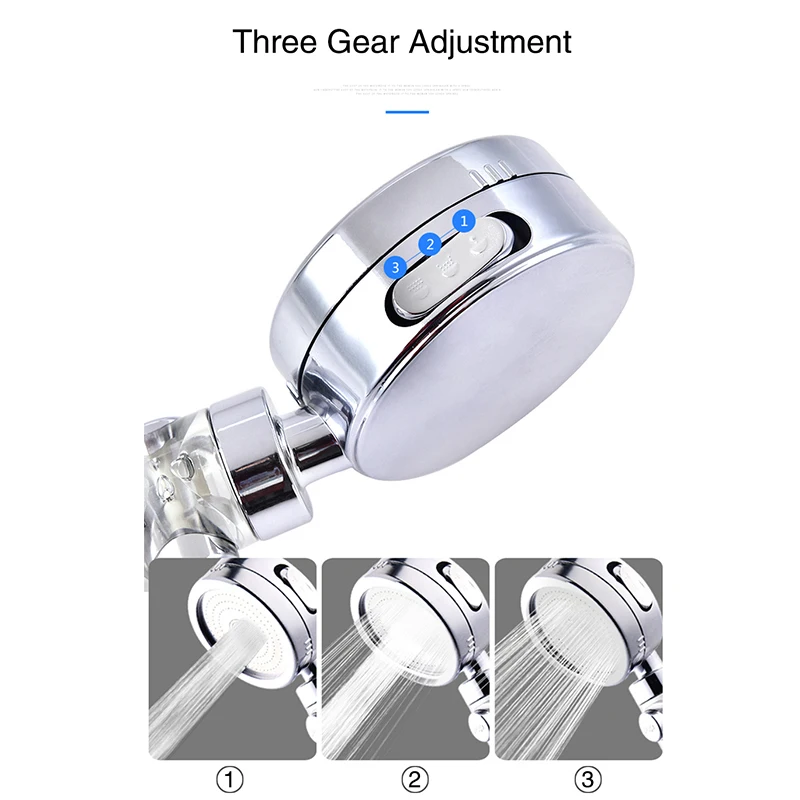 Насадка для душа FOHEEL регулируемая Лейка высокого давления 3 режима экономия воды