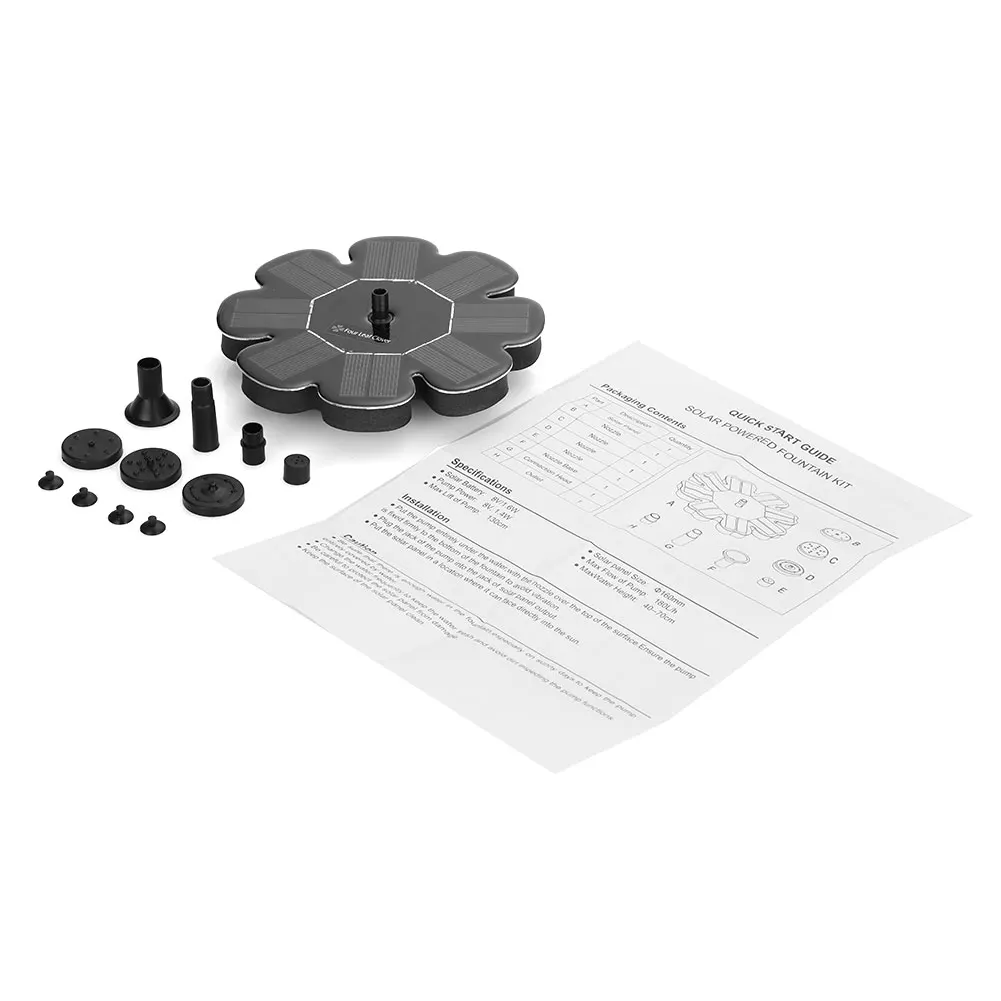 Садовый водяной насос украшения фонтана понды и аксессуары прочный Клевер