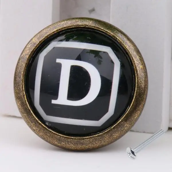 Горячие буквы искусственный ящик шкаф Вытяжная ручка украшения для дома