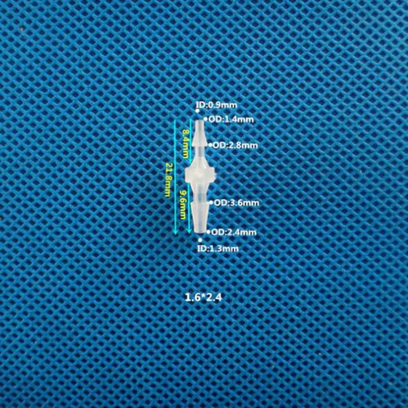 2 4 мм до 1 6 пластиковая труба фитинг пагода Колючая прямой Редукционный шланг