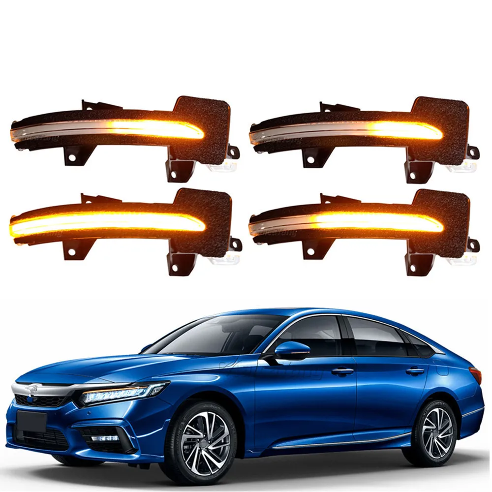 

Car LED Dynamic Sequential Blinker Side Wing Rear View Mirror Turn Signal Indicator Light For Honda Accord Inspire 2018 2019