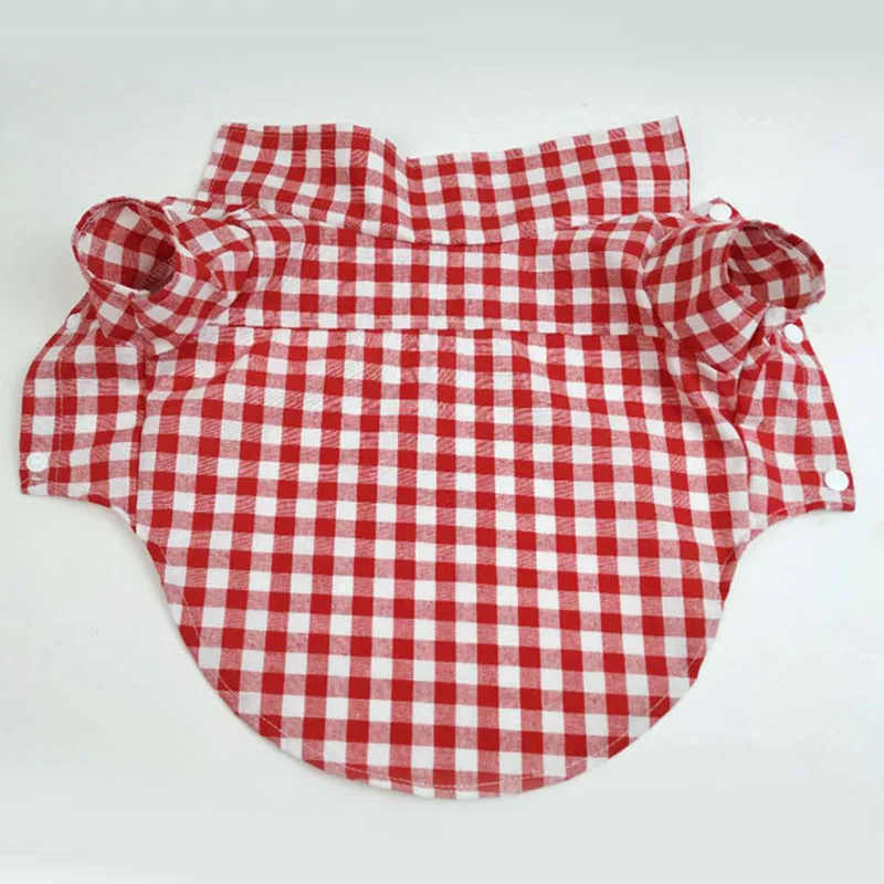 

Soft Summer Pet Shirt Fashion Soft Plaid Dog Vest Clothes For Small Dogs Chihuahua Cotton Puppy Shirts T shirt Cat Vests Dog