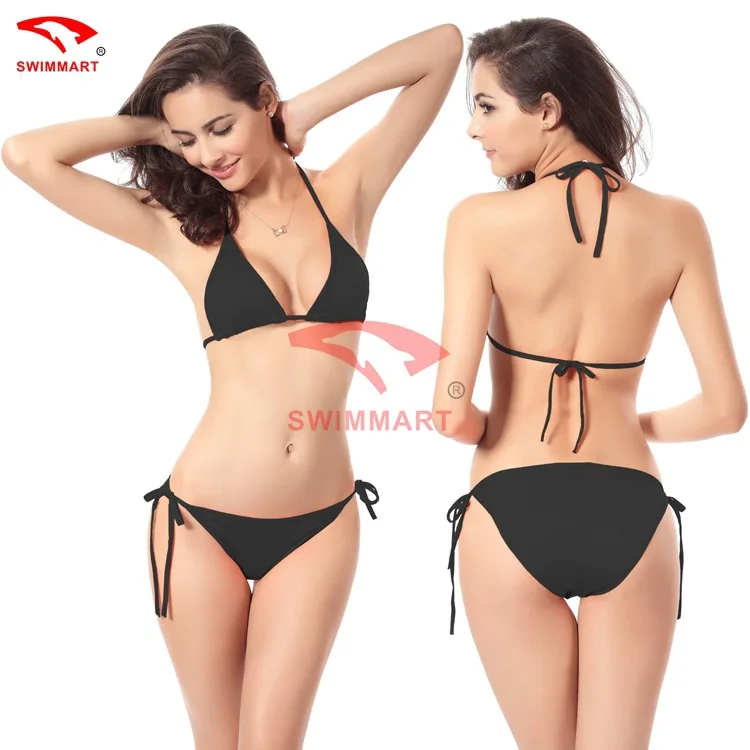 

2pcs Sexy Women Summer Swimwear Bikini Set Bra Tie Side G-string Thong Beach Triangle Suit Swimsuit Bathing Suit Swimming Suit