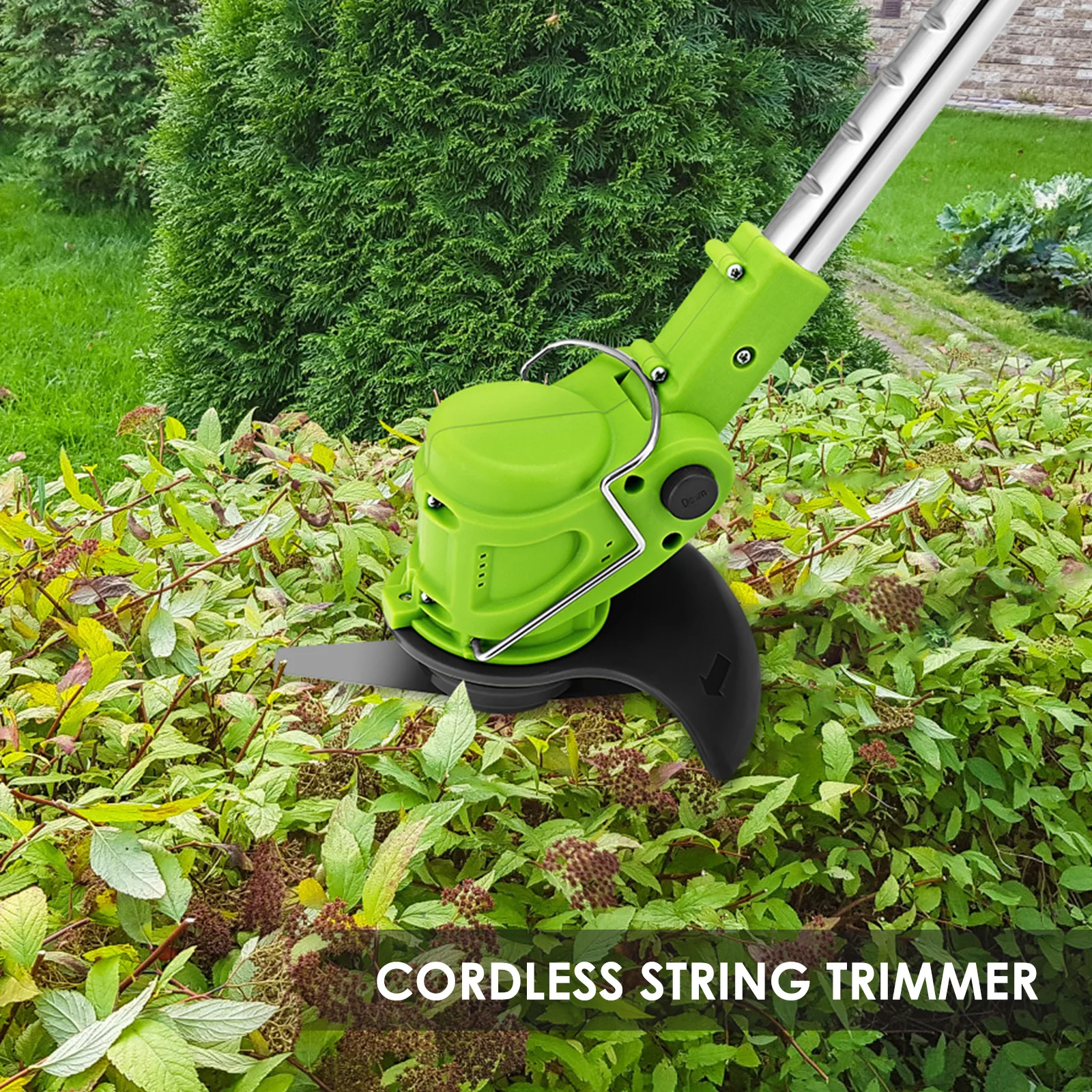 

21V 2 In 1 Cordless Grass Trimmer Electric Lithium-ion 3000mAh Lawn Mower Grass String Trimmer Pruning Cutter Garden Tools