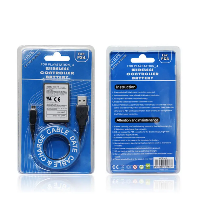 2000 мАч для Sony геймпад PS4 батарея Dualshock4 V1 беспроводной контроллер аккумуляторные