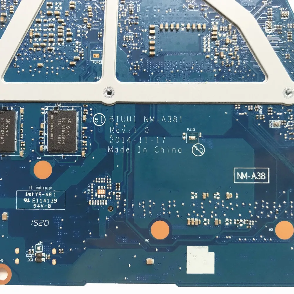Для lenovo Yoga3 14 ноутбук материнская плата 5B20K78778 BTUU1 NM-A381 с SR27G i3-5005U 940 м 2 Гб GPU тестирование