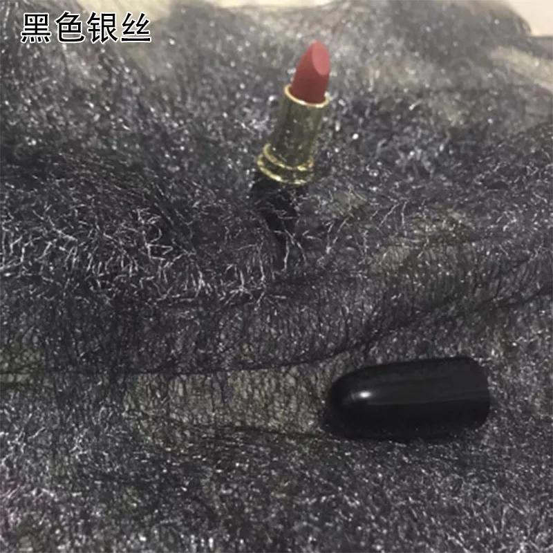 Black Yomdid сетка ткань для ногтей Красота фон для фотосъемки одежда Вечерние материалы украшения Сетка Пряжа для самостоятельного изготовления поставки - Цвет: Black