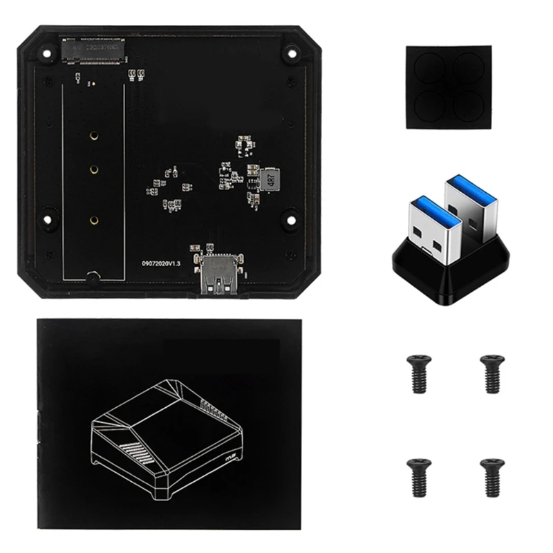 

Плата расширения M.2 для Argon ONE USB 3,0 к SATA SSD-адаптеру для Raspberry Pi 4 Model B Base V2/M.2 чехол