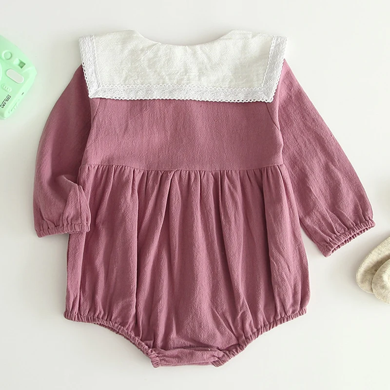 Детский комбинезон весенне-осенняя Милая юбка принцессы цельное Кружевное боди