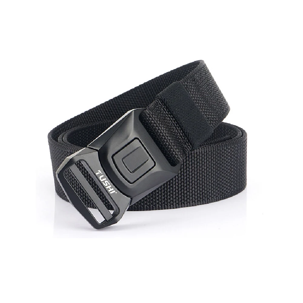 

2020 new tactical belt 1200D soft and tough real nylon metal quick release buckle military nylon belt sports accessories