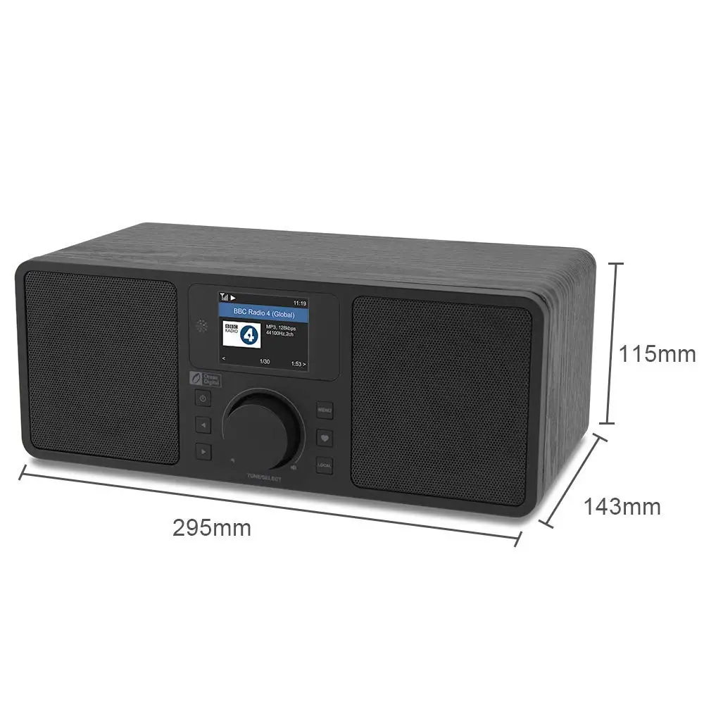 WiFi/DAB+/FM/UPnP/DLNA радио океан цифровой WR230S Интернет Ethernet RJ45 стерео колонки Aux в линии с Bluetooth
